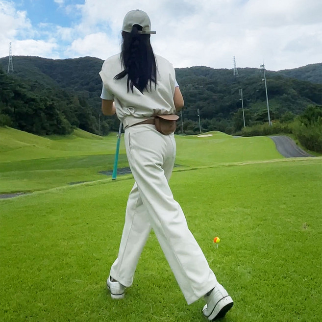 투솜 기능성 밴드 와이드 팬츠 여성골프웨어 여자골프바지 여성 밴딩 봄 가을 슬림 일자 일자골프바지 봄골프바지 여름골프바지 셋업골프웨어 골프웨어셋업 조끼셋업