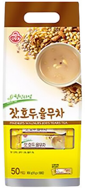 (오뚜기) 잣호두율무차 가루분말차 곡물차, 50개입, 18g