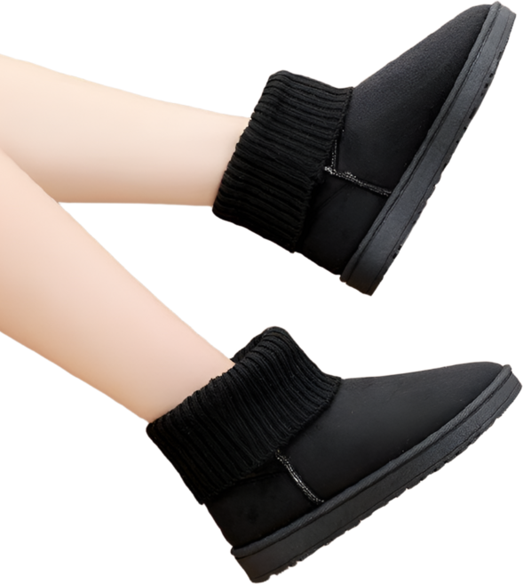 론가에바 여성 니트 시보리 웜부츠