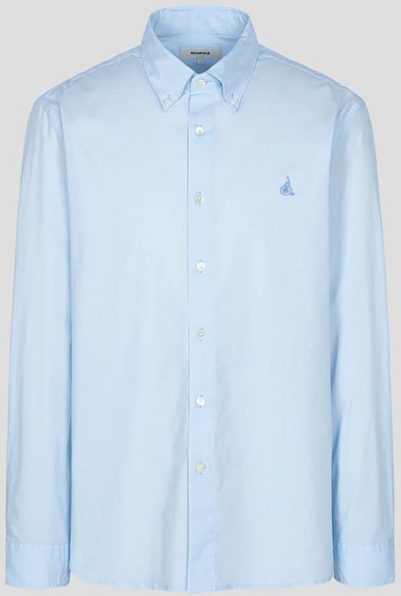 [국내백화점] [빈폴] 남녀공용 플레인 솔리드 셔츠 스카이 블루 (BC4764C15Q) 옥스퍼드 남방