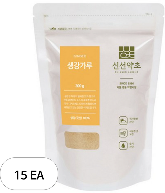 신선약초 생강가루, 300g, 15개