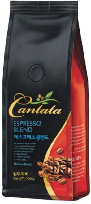 칸타타 에스프레소블렌드 원두커피, 1kg, 1개, 에스프레소
