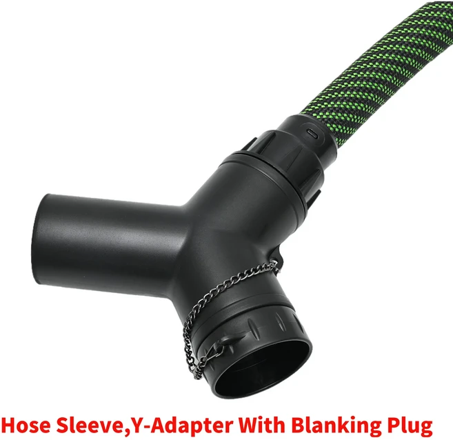 페스툴 전기 건식 밀링기용 3.5m 5m 먼지 흡입 호스 정전기 방지 나사형 호스 D27/32 액세서리, 05 Y-adapter