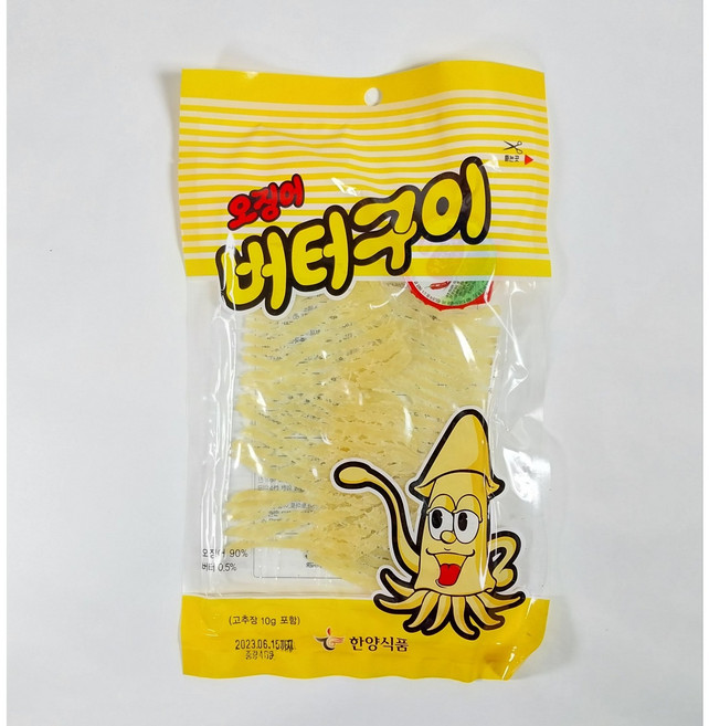 한양식품 오징어 버터구이 40g (고추장 10g 포함) (무료배송), 10개