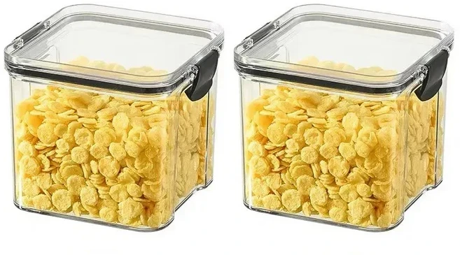 1-4개 밀폐 용기 주방 정리함 곡물 보관함 대용량 양념통 세트 신선, 02 2PCS