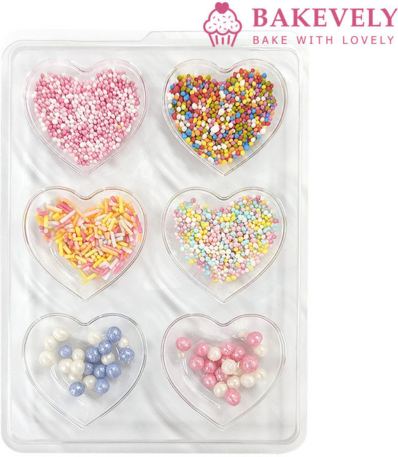 스프링클 6종 구슬 빼빼로 머핀 컵케이크 데코 토핑 장식, 스프링클구슬, 1개