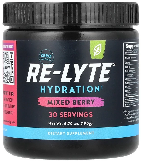 Redmond Re-Lyte® Hydration Mixed Berry 6.7 oz (190 g), 189 g, 190g, 1개 - 쿠팡