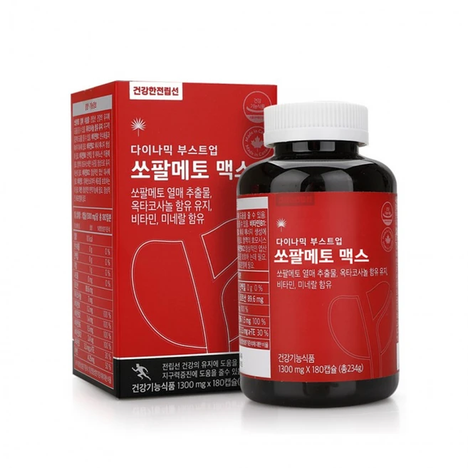 [HF]쏘팔메토맥스180캡슐, 1개, 1정 - 쿠팡