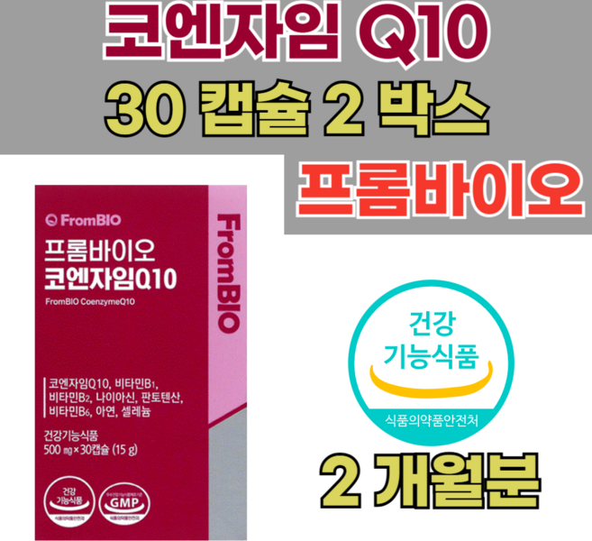 프롬바이오 코엔자임 Q10 15g, 30회분, 2개