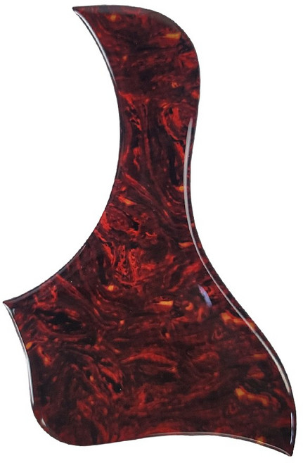 솔리드 셀룰로이드 톨토이즈 날개타입 픽가드, 1개