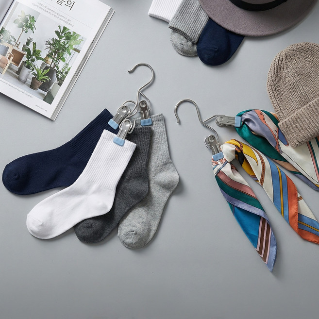 JEWAY 논슬립 1단 집게 옷걸이 20개