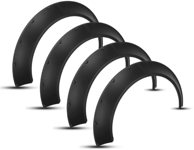 자동차 오버휀다킷 블랙 카나드윙 립댐 컵윙 디퓨저 카본, B84-8(낱개1개)