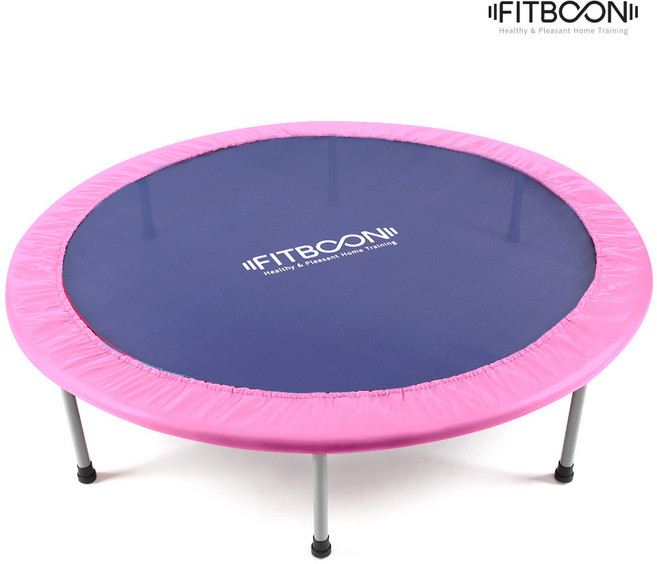 접이식 원형 트램폴린 40인치 밴드형 방방이 실내 유산소 유아 성인 다이어트, 블루+그레이