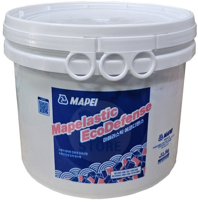 마페이 마페라스틱 에코디펜스 5KG 방수페인트 화장실 욕실 타일 초속건 탄성도막방수제, [마페이] 에코디펜스 16KG, 1개, 블루, 5L