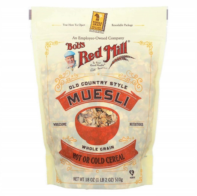 Bob's Red Mill 밥스 레드밀 올드 컨츄리 스타일 뮤즐리 시리얼 18 oz(510g) 4팩, 510g, 4개