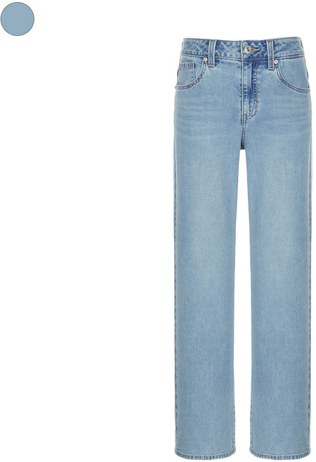 여성 LBL 롱 와이드 저온스 데님 RP2D01J2