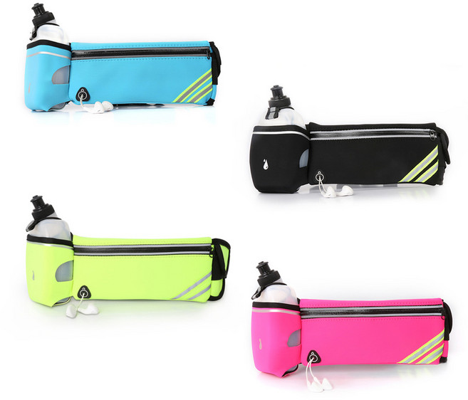 아웃도어 힙색 러닝벨트 조깅 마라톤가방 미니가방 슬링백 크로스백 허리쌕 힙쌕, 핑크