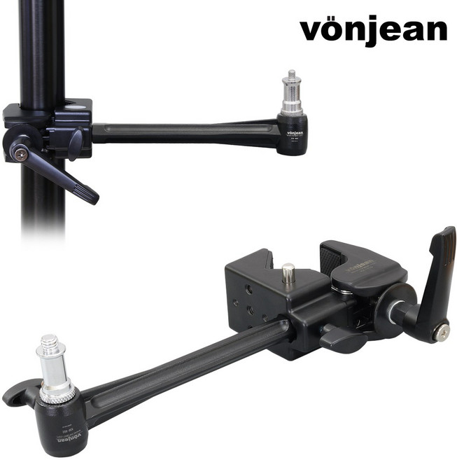 본젠 KM-892 조명 카메라 익스텐션암 연장봉 KIT (액션캠 프로젝터 개인방송 스튜디오 사진영상 촬영장비), 1세트, KM-892 + KM-191G, KM-892 익스텐션암+KM-191G 슈퍼 클램프