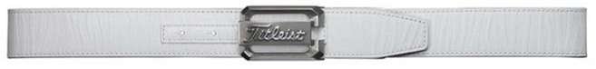 타이틀리스트 투어 레더 벨트 소가죽 골프벨트, 화이트, 1개