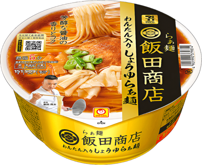 일본 동양수산 이이다쇼텐 쇼유 세븐일레븐 컵라면 143g, 10개