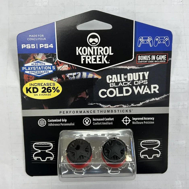 PlayStation 4(PS4) 및 PlayStation 5(PS5)용 KontrolFreek CQCX | 성능 썸스틱 | 흑인., 11 49, 1개