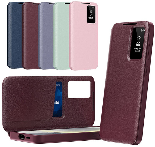 갤럭시 s26 25 24 23 22 스마트 윈도우 뷰 커버 카드 포켓 케이스