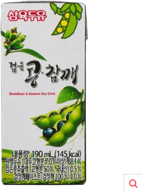 삼육두유 검은콩 참깨 두유, 190ml, 16개