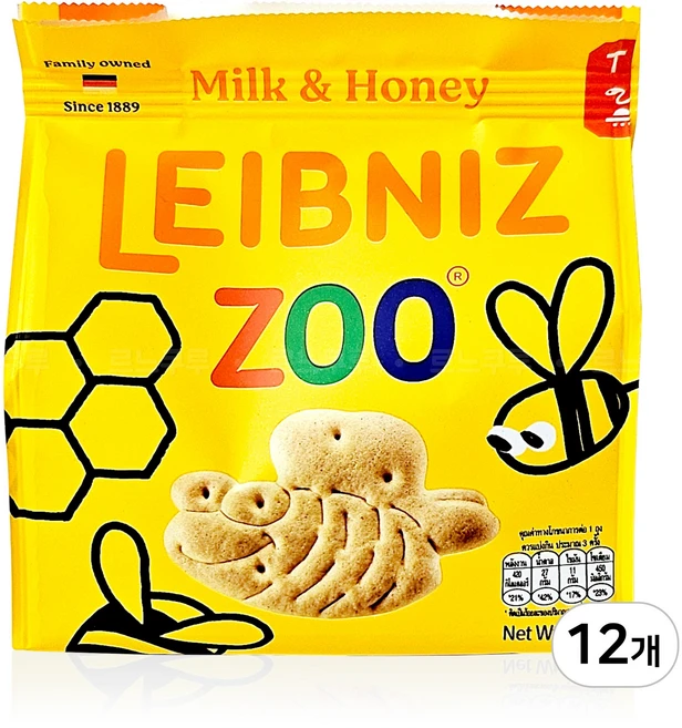 발센 라이브니즈 주 밀크앤허니, 12개, 100g - 쿠팡