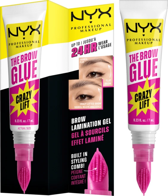 닉스 NYX 메이크업 아이브로우 글루 크레이지 리프트 01, 1개 - 쿠팡