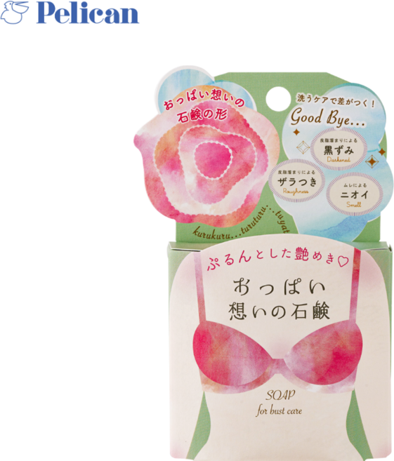 각질케어 색소침착 가슴 비누/ 일본 가슴케어 펠리컨 비누, 70g, 1개입