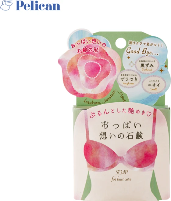 각질케어 색소침착 가슴 비누/ 일본 가슴케어 펠리컨 비누, 70g, 1개입 - 쿠팡