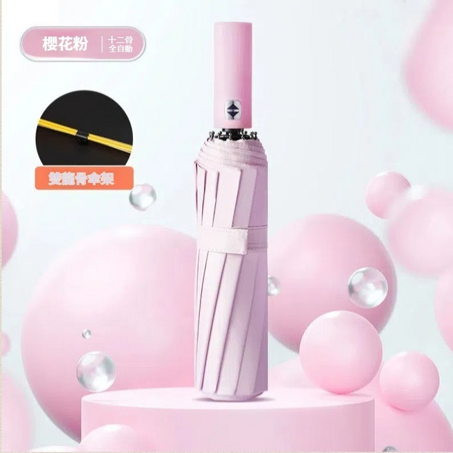 升級雙龍骨強力抗風自動雨傘 大雨傘 摺疊傘 UV傘