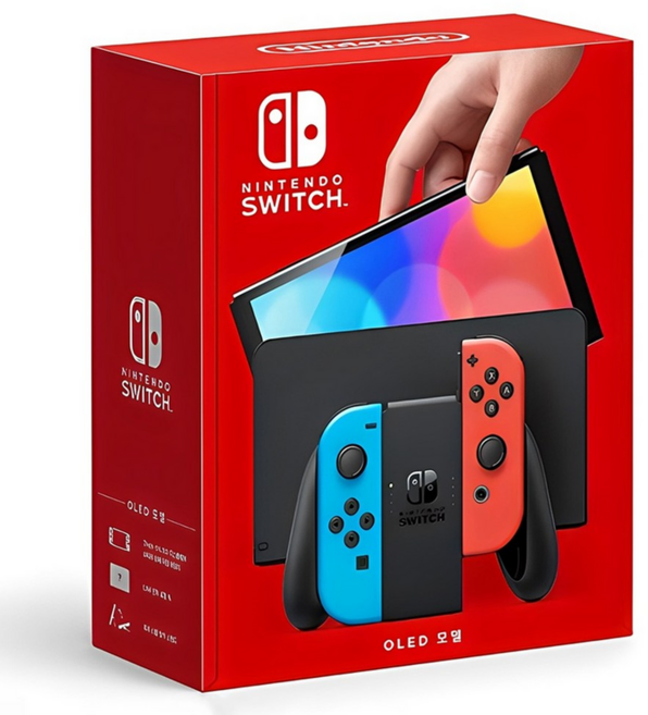 닌텐도 스위치 신형 OLED 오엘리디 화이트 네온 중고, 닌텐도 OLED 화이트 네온 (색상랜덤)