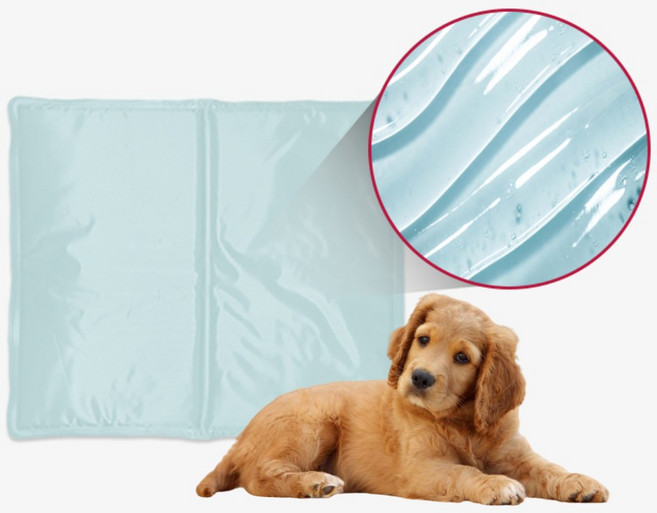 고양이 강아지 쿨젤매트 냉매트 쿨매트, 베이지, 1개