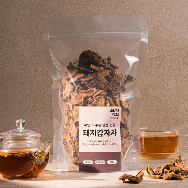 돼지감자차 두번 로스팅하여 더욱 진하고 고소한 100% 국산 뚱딴지차 당일생산 당일발송, 1개, 1개입, 300g