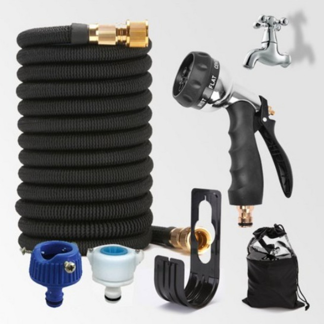 매직호스 물호스세트 7.5m 15m 30m 베란다 세차호스 물호스분사기, 선택02.메탈7분사5M세트(물이들어가면15M), 1개