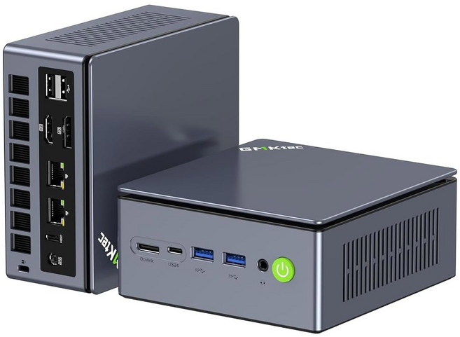 GMKtec M6 울트라 게이밍 미니 PC Ryzen 7640HS 업그레이드 6600H 6800U 32GB RAM DDR5 1TB SSD 듀얼 NIC LAN 5GbE 데스크톱 컴퓨, M7 Ultra16+1TBBlack