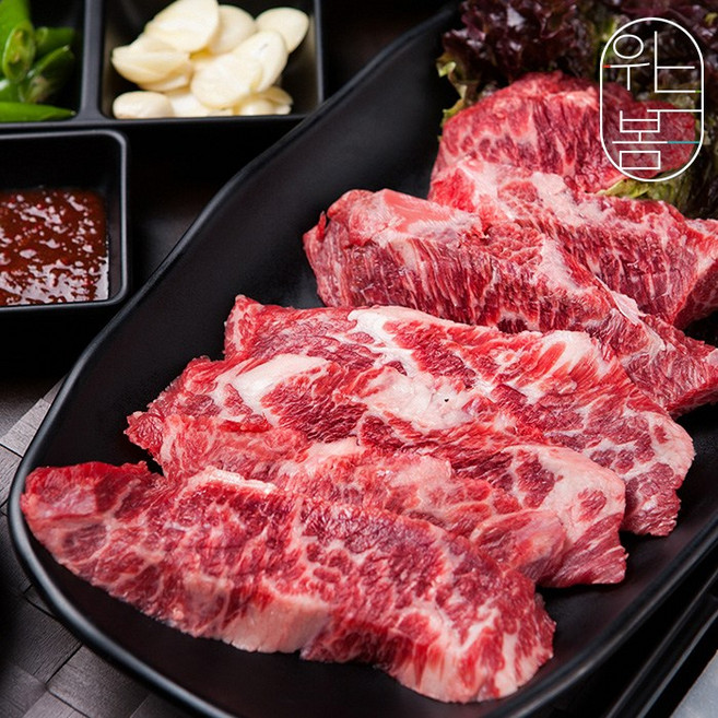 횡성축협한우 프리미엄 소고기 냉장 갈비살 200g 캠핑 집들이, 1개