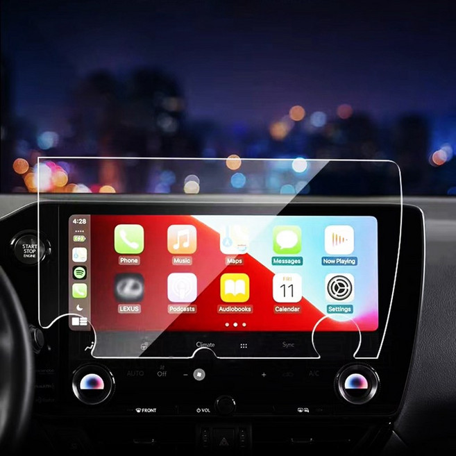 호환 렉서스 NX NX450H 용 LCD 스크린 필름 GPS 네비게이션 스틸 강화 유리 소재 보호 NX350 NX250 NX350H, 02 14 inch LHD