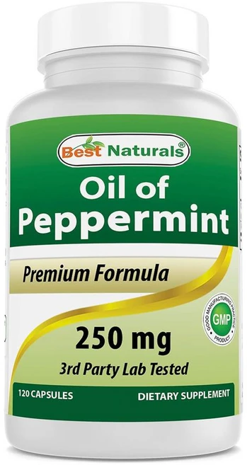 Best Naturals 베스트 내츄럴스 페퍼민트 오일 250mg, 2개, 120정 - 쿠팡