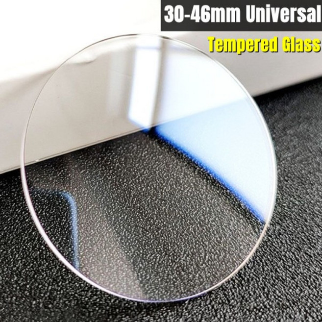 2PCS 스마트 시계 범용 강화 유리 46 40 42 38 38.5 36 36.5 32 30 30.5 직경 원형 보호 필름, 32mm
