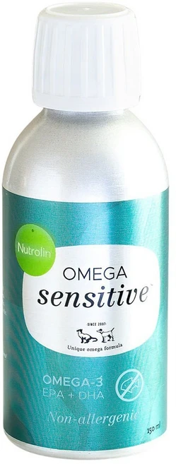 강아지 고양이 피부 영양제 알러지 핀란드 영양 오메가3 뉴트롤린 오메가 센시티브 150ml, 1개 - 쿠팡