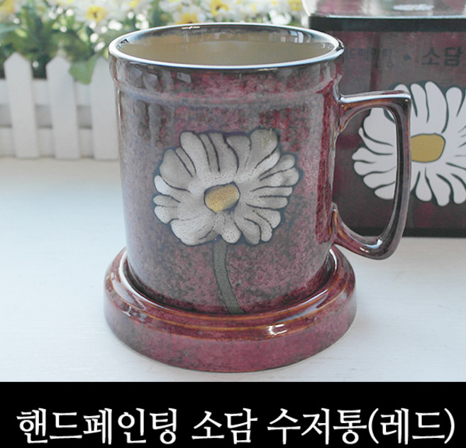 소담 수저통 (3색택1)/ 도자기 숟가락 젓가락 보관, 블루, 1개