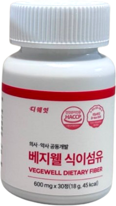 베지웰 식이섬유 아스파라거스추출분말 귀리식이섬유 30정, 2개