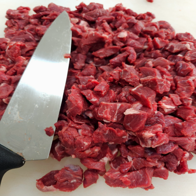 [풍진축산] 1+등급 한우국거리 세절 소고기국거리 (냉장), 1개, 500g