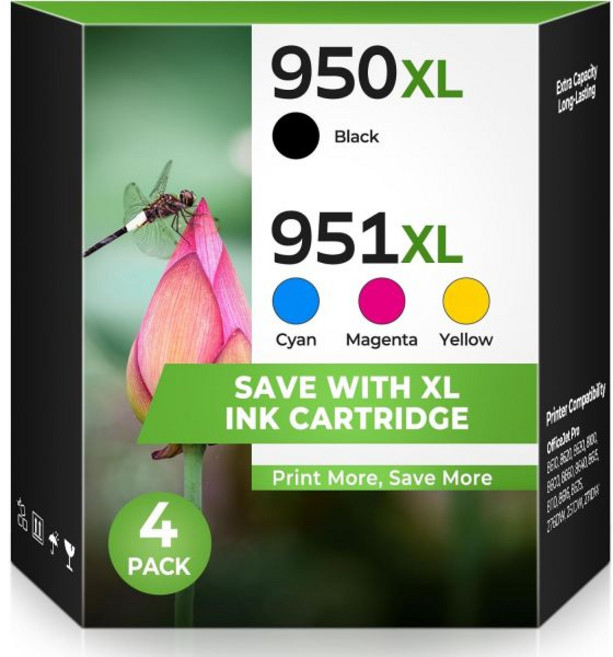 950XL 951XL 잉크 카트리지 오피스젯 프로 8600 8610 8620 8630 호환 HP 세트팩 8660 8640 8615 8110 276DW 251DW 271DW 프린, 950XL 951XL 잉크 카트리지 오피스젯 프로 86