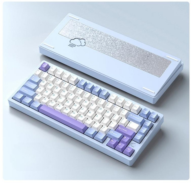 레이니75 키보드 WOB Rainy75 블루 코코아축 상옵, 블루 코코아축(상옵)