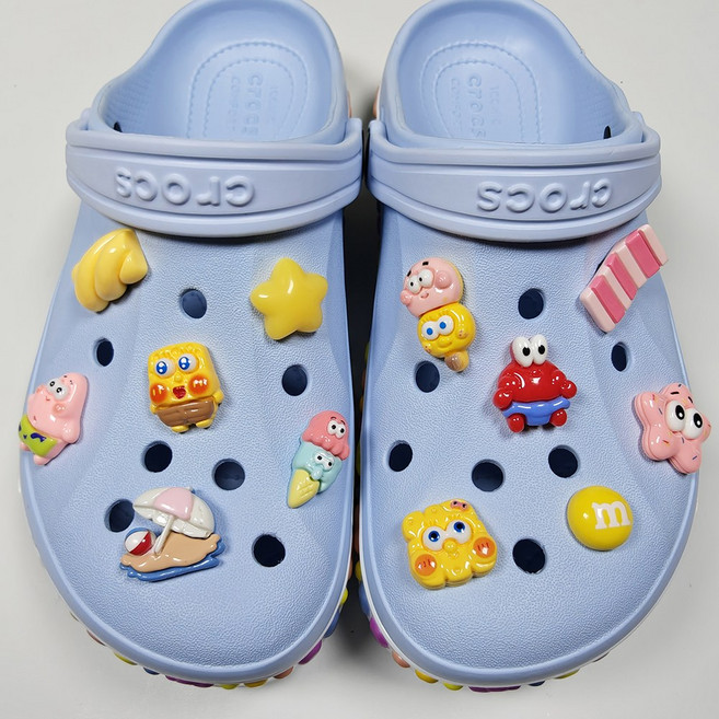 폼폼스타 스폰지밥 캐릭터 신발 파츠 신발꾸미기(HB)