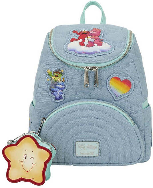 Care Bears X Sesame Street Denim Mini Backpack