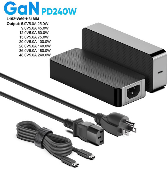 ANKER 737 보조베터리용 48V5A MACBOOK 어댑터가 휴대용 24 000MAH 충전기 충전기 노트북 240W 고속 충전 140W 포함된 USB-C PRO, 미국